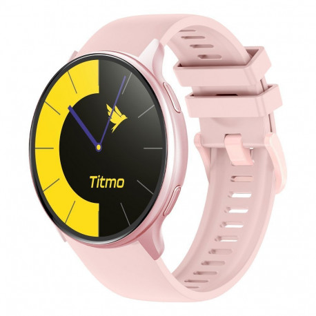 Smartwatch TITMO O-200 (GPS, AMOLED, bluetooth call, silicone strap) pink