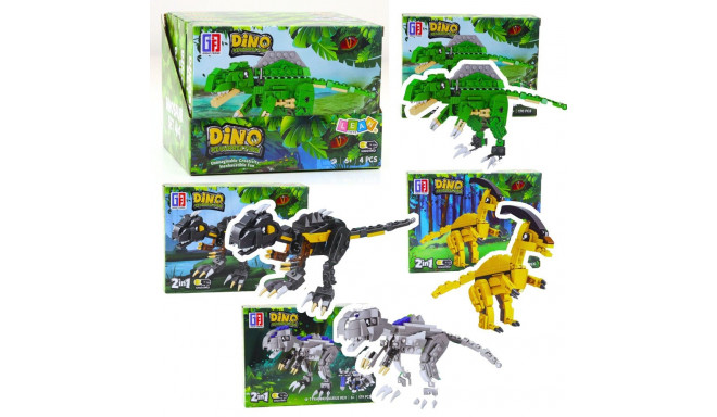 ehitusklotside komplekt dinosaurusrobot 2-ühes 153-179tk, mitmevärviline