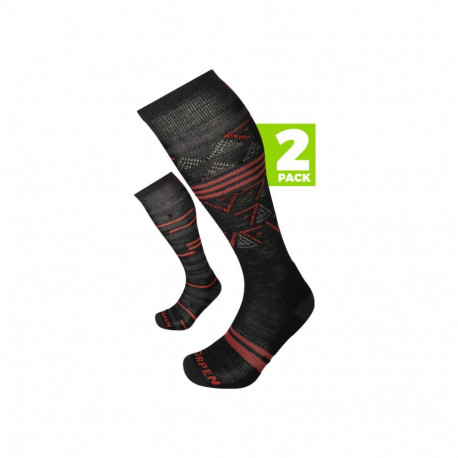 T1 SKI MID ECO 2-PACK meeste sokid