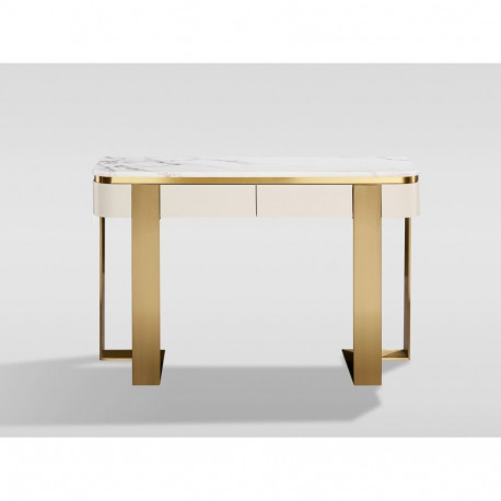 Konsoollaud ST924, valge-kuldne