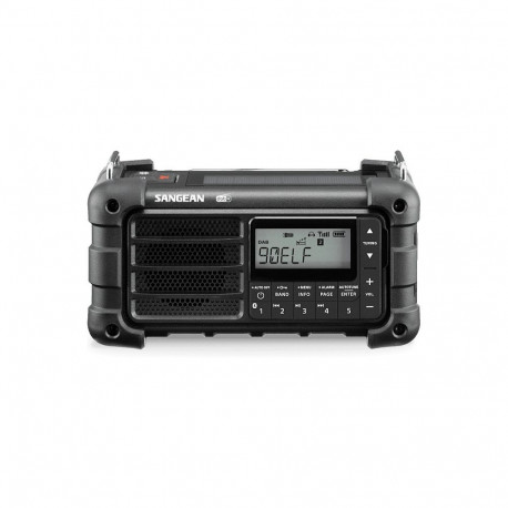 Sangean raadio MMR-99 DAB hädaolukorra käsikrutiga päikesepaneeliga, must