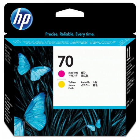 "HP 70 original printhead C9406A magenta and yellow standard capacity 1-pack"