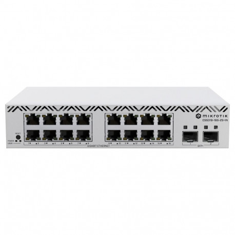 "MikroTik Cloud Smart Switch CSS318-16G-2S+IN . 16x Gigabit. 2x SFP+"