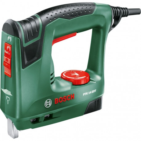 Bosch DIY & Garden Electric Stapler PTK 14 EDT green, incl. 1,000 staples (Type 53, Length 10mm), Re