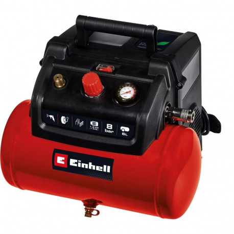 Kompressor TC-AC 190/6/8 OF (rot/schwarz, 1.200 Watt)