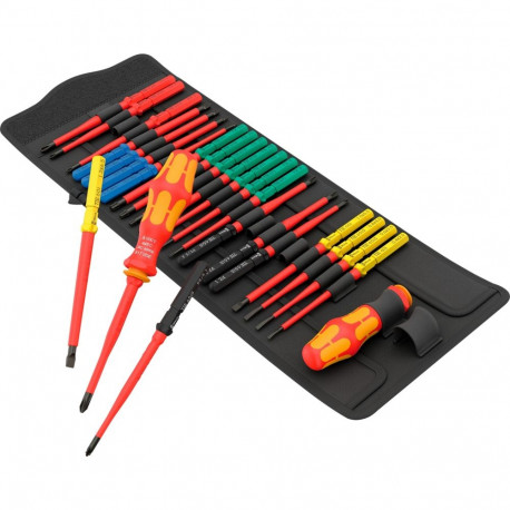 Kraftform Kompakt VDE Big Pack 1, 26-teilig (gelb/rot, inkl. 2 Steckgriffe, VDE-Wechselklingen)