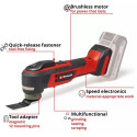 EINHELL Professional cordless multi-function tool TP-MG 18 Li BL-Solo, 18V red/black, without batter
