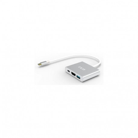 Inca ITPC-04T interface hub USB Type-C 5000 Mbit/s Silver, White