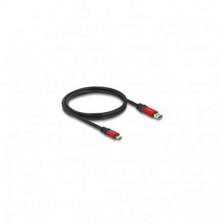 DeLOCK USB 10 Gbps Cable USB Type-A male to USB Type-C male 1 m red metal