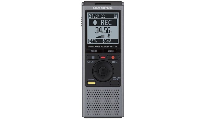 Olympus диктофон VN-731PC, серебристый