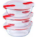 Pyrex toidukarp Cook & Heat 1,1L 3tk