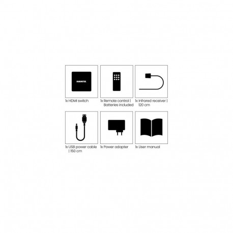 Marmitek Connect 350 UHD 2.0 - HDMI switch 4K 60Hz - 5 in / 1 out