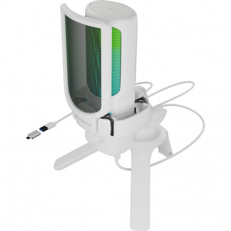 Mikrofon Genesis Radium 250 USB Stand, valge