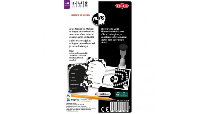 Tactic reisimäng Mehed vs Naised Alias