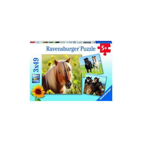 Ravensburger pusle 3x49 tk: Armsad hobused