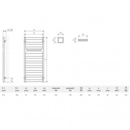HEATER VIVO WGVOV091050 KWWLSX