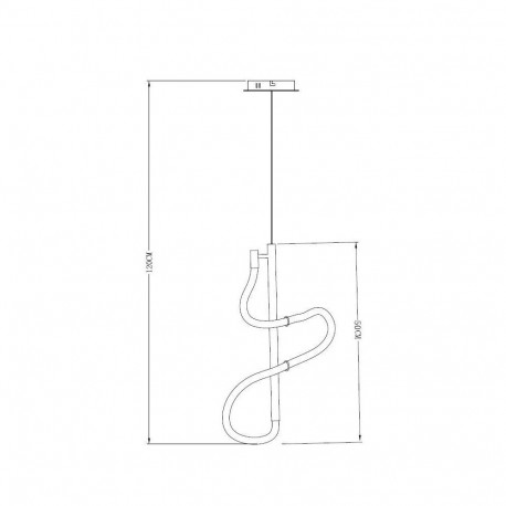 rippvalgusti LED TIGRIS BAR 4000K kuldne
