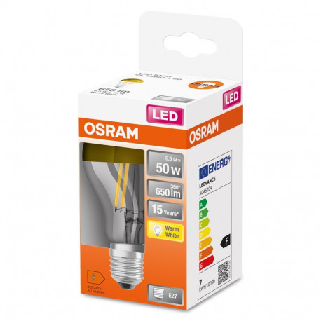 LSCLA50MIR G 7W/827 230V filament E27 lambipirn
