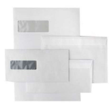 Ümbrikud aknaga DL HK E65, valge, 30x90, 1000 tk