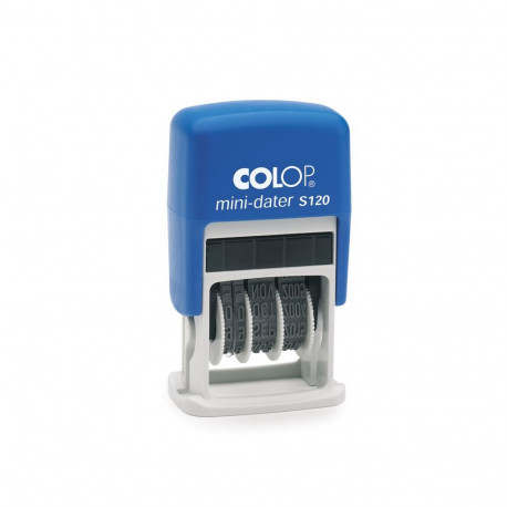 Tempel Colop S120, sinine tint ISO standard, YYYY-MM-DD)