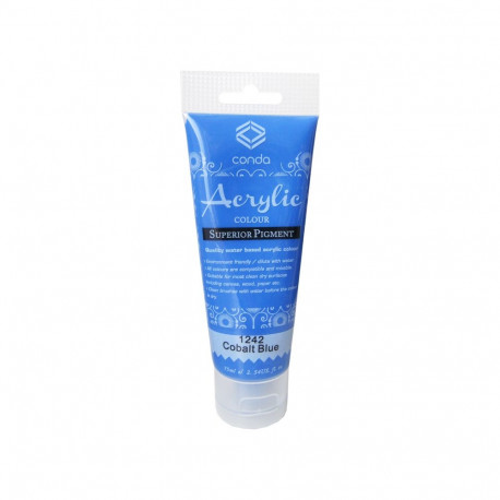 Akrüülvärv Grafitas 1242, koobaltsinine, 75ml