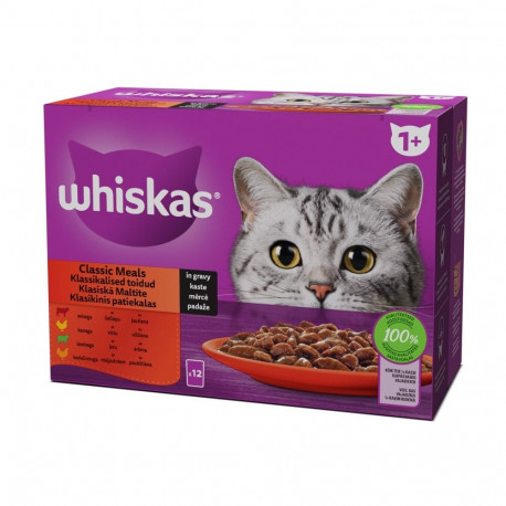 Whiskas 12-pakk 85g klassik.valik märgtoit