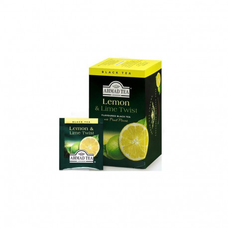 Must tee Ahmad Alu Lemon & Lime, sidruni ja laimi, 20 tk x 2 g (2 tk)