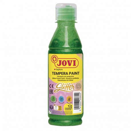 Guaššvärv JOVI Glitter, roheline, 250ml