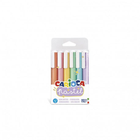 Tekstimarker Carioca Pastel, 6tk