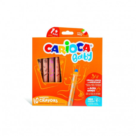 Rasvakriidid CARIOCA Baby 3in1, 1+, 10 tk