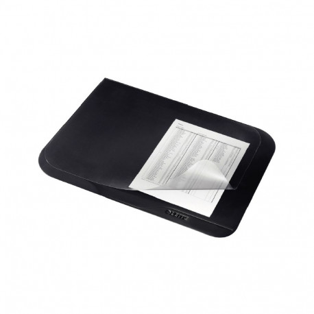 Lauamatt Leitz Premium 40 x 53cm, must, läbipaistva pealiskattega