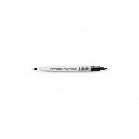 Marker permanentne Forpus kahe otsaga (0.6mm/1.0mm), must (2 tk)