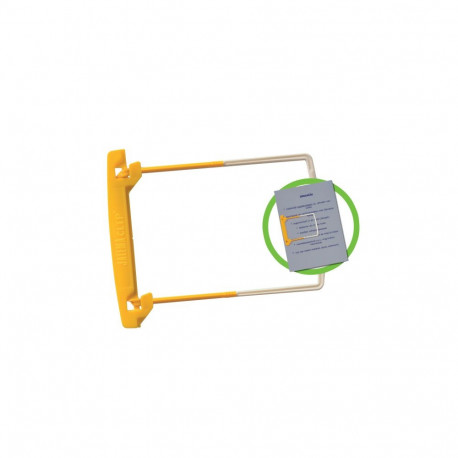 Arhiiviklambrid Jalema Clip, kollane, 100tk