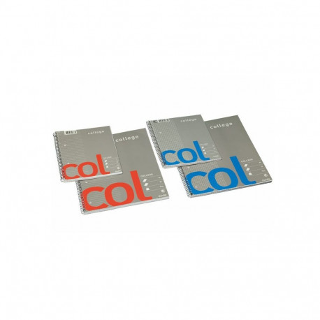 Kaustik Bantex College, spiraalköitega, A4, ruuduline, 70 lehte