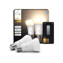 Philips Hue W 1100 A60 2P EU | E27 | 9.5 W | Soft white light | Bluetooth and Zigbee