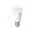 Philips Hue WA 1100 A60 2P EU | E27 | 8.1 W | Warm to cool white light | Bluetooth and Zigbee