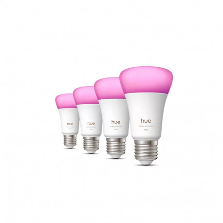 Philips Hue WCA 810 A60 E27 4P EU | E27 | 6 W | valge ja värviline valgus | Bluetooth ja Zigbee