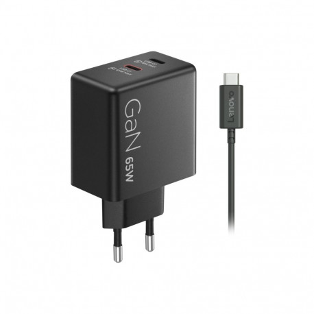 Lenovo Dual USB-C 65W GaN Charger - EU | USB-C | Charger