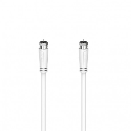 Hama SAT-ühenduskaabel 1,5m F-pistik/F-pistik valge 90dB 205063