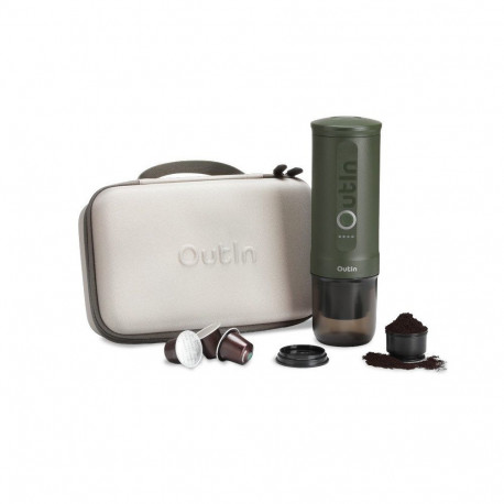 Outin Nano Travel Kit, Espresso Machine Bundle with Nano Protective Case, model OTEM-01, color Fores