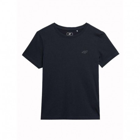 Child's Short Sleeve T-Shirt 4F M291 Black - 12-13 Years