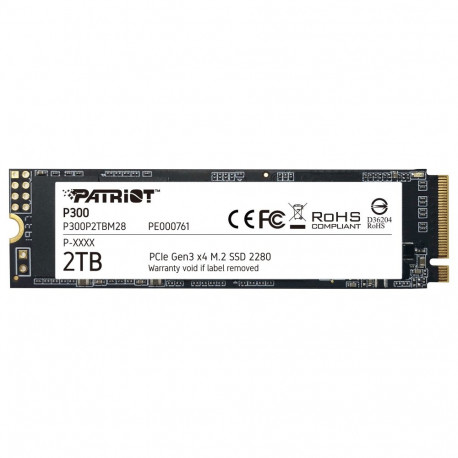 "M.2 2TB Patriot P300 PCIe 3.0 2100/1650 PE761"