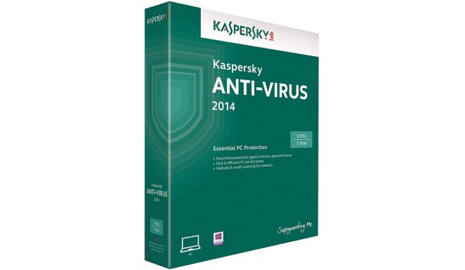 Kaspersky Anti-Virus 2014 2 пользователя