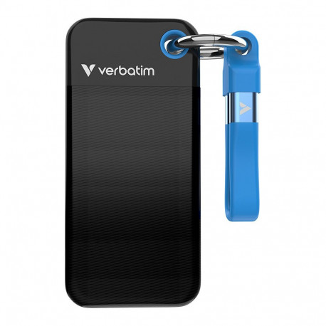 "1TB Verbatim Pocket USB 3.2 Typ-C schwarz-blau"