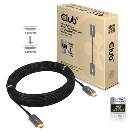 "Club3D HDMI-Kabel A -> A 2.1 aktiv opt. 8K60Hz UHD 15 Meter retail"