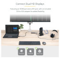 "D StarTech HDMI DVI USB 3 DOCKING STATION"