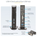 "D StarTech HDMI DVI USB 3 DOCKING STATION"