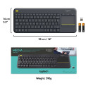 "Logitech WIRELESS TOUCH KEYBRD K400 PLUS"