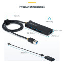 "StarTech 4-PORT USB-A HUB 5GBPS"