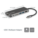 "D StarTech USB-C MULTIPORT ADAPTER W/ SD"